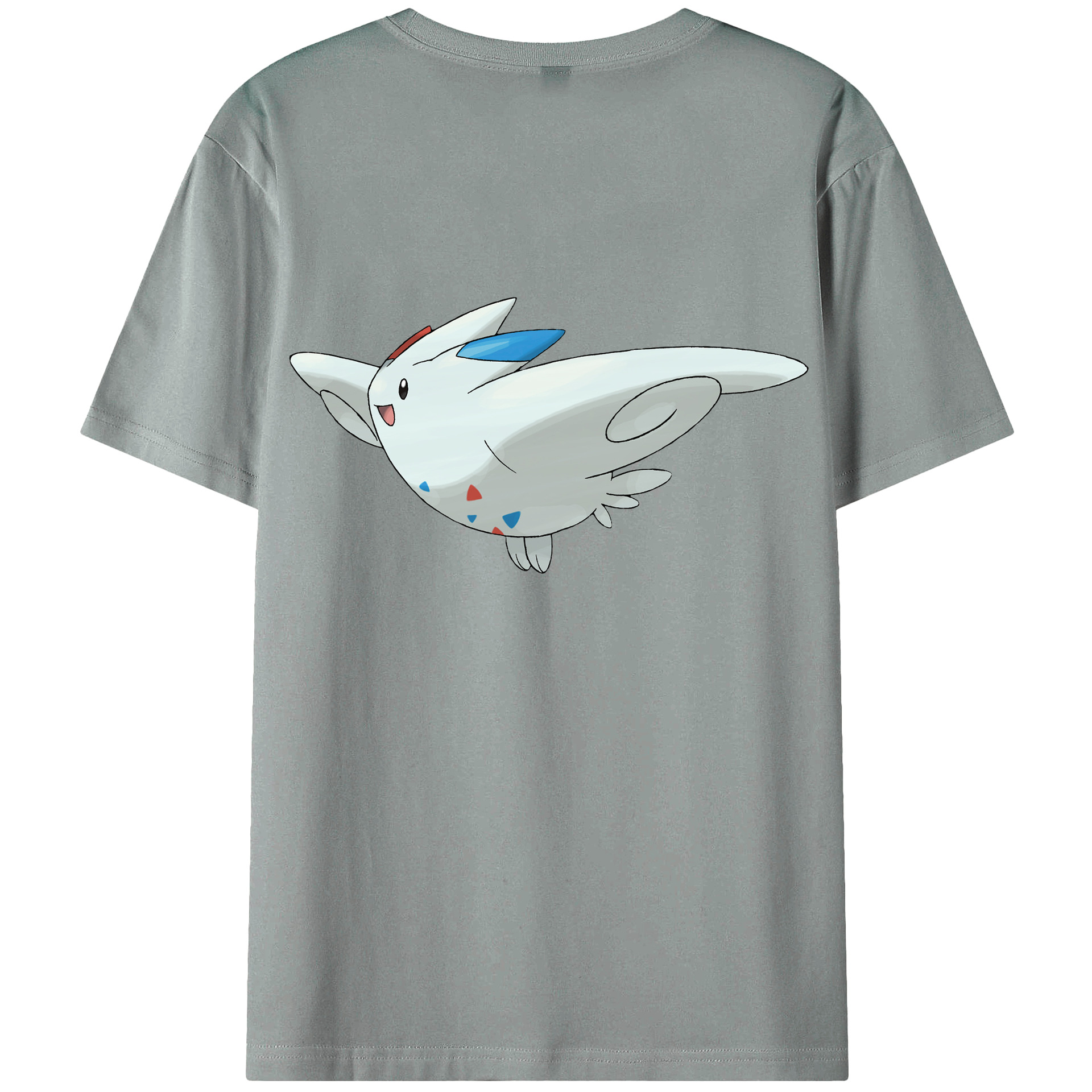 （画像用） ポケットモンスター Pokémon 綿100％ メンズ半袖Tシャツ（バックプリント） 通気性